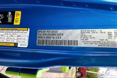 2022 Jeep Wrangler Unlimited Sport S