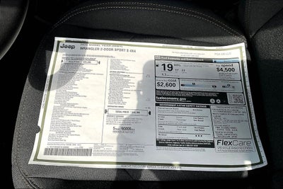 2026 Jeep Wrangler Sport S