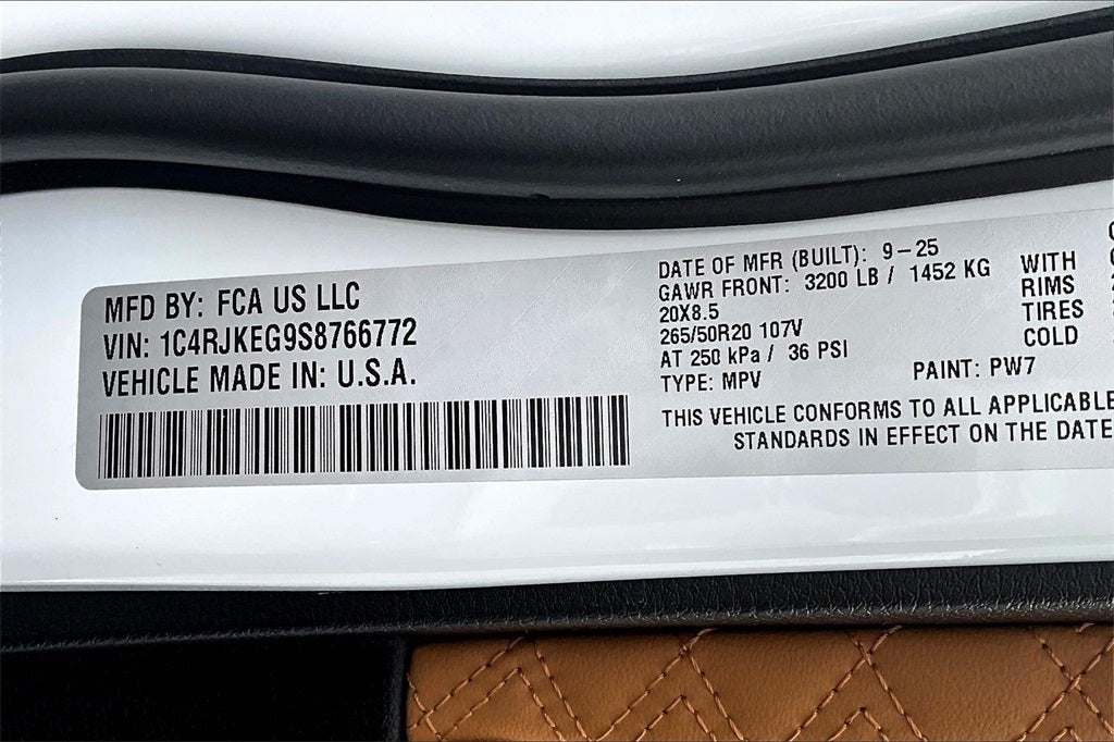 2025 Jeep Grand Cherokee L Summit