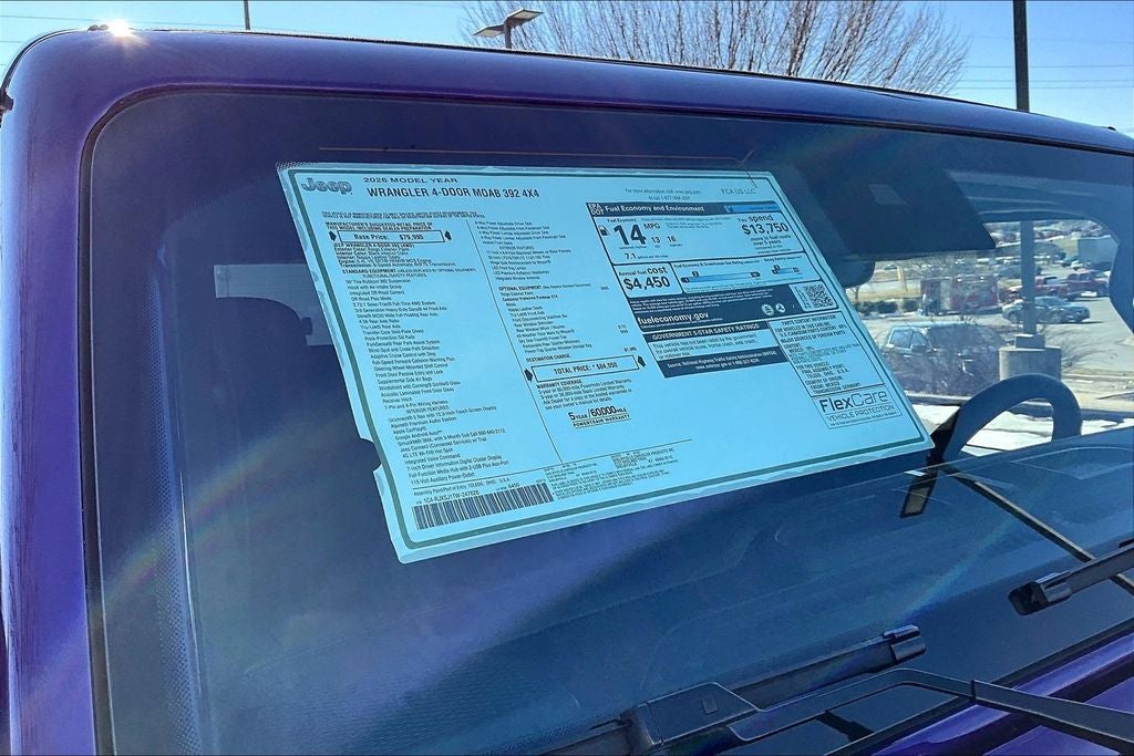 2026 Jeep Wrangler WRANGLER 4-DOOR MOAB 392