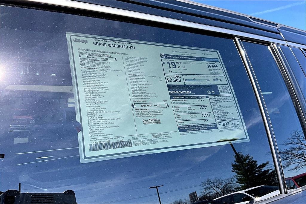 2026 Jeep Grand Wagoneer GRAND WAGONEER 4X4