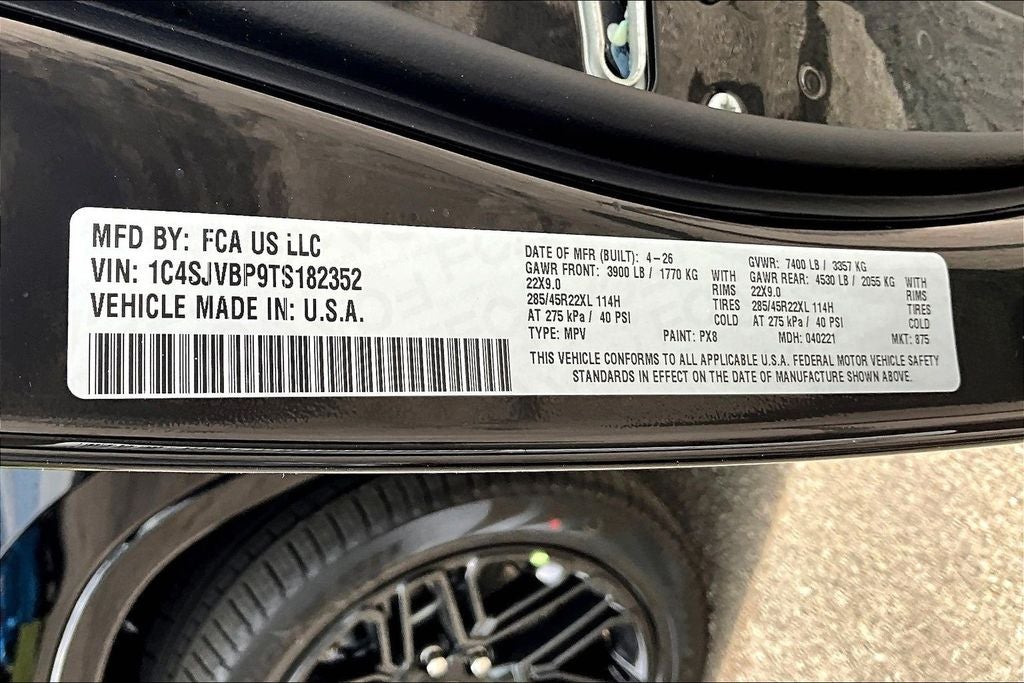 2026 Jeep Grand Wagoneer Limited Reserve