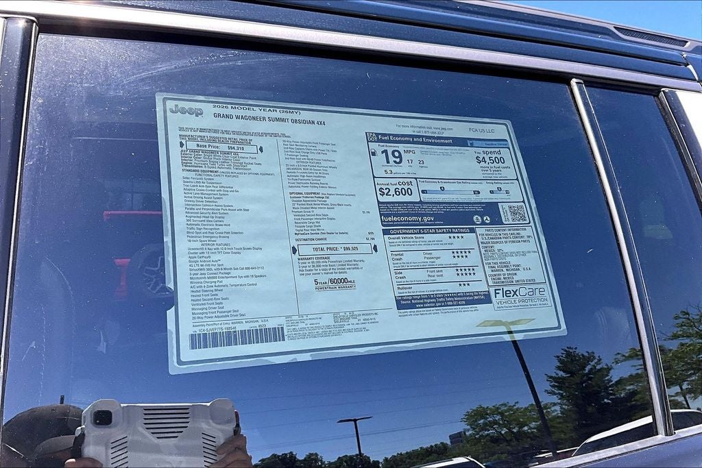 2026 Jeep Grand Wagoneer Summit Obsidian