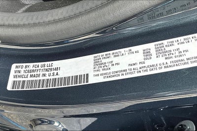 2026 RAM 1500 Big Horn/Lone Star