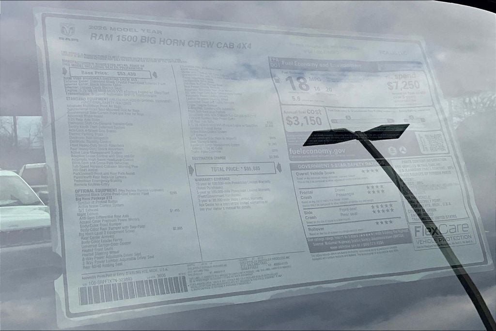 2026 RAM 1500 Big Horn/Lone Star