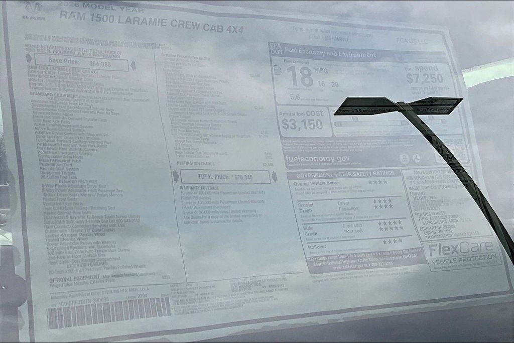 2026 RAM 1500 Laramie