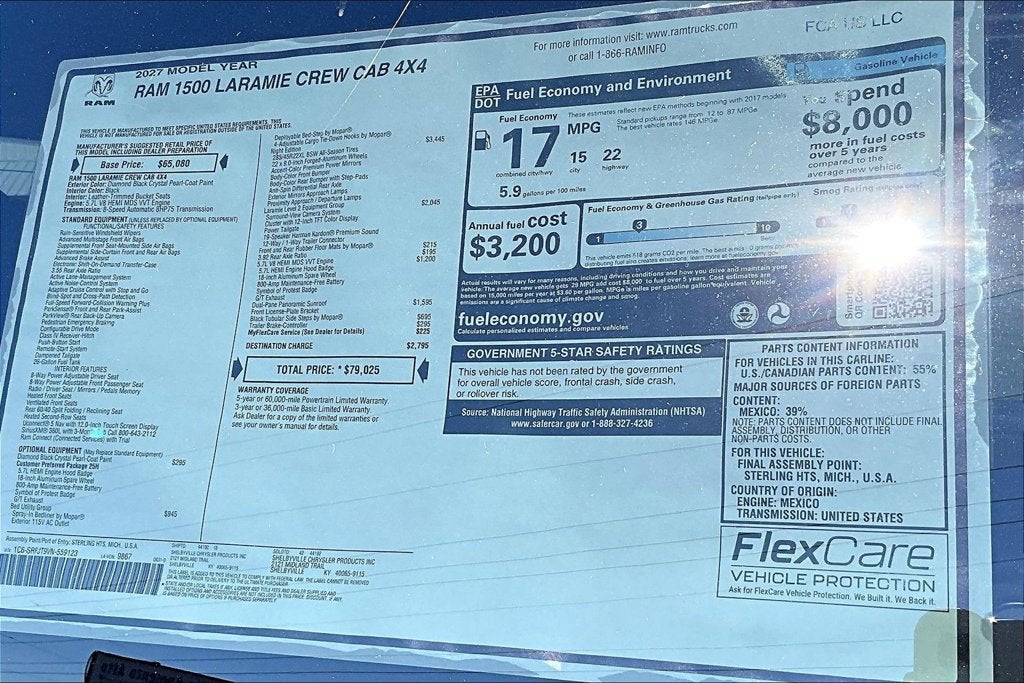 2027 RAM 1500 Laramie