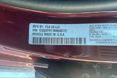 2021 RAM 1500 Laramie