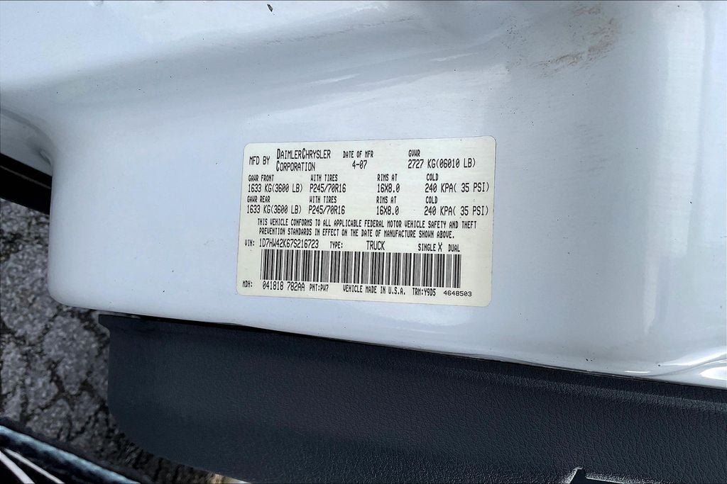 2007 Dodge Dakota SLT