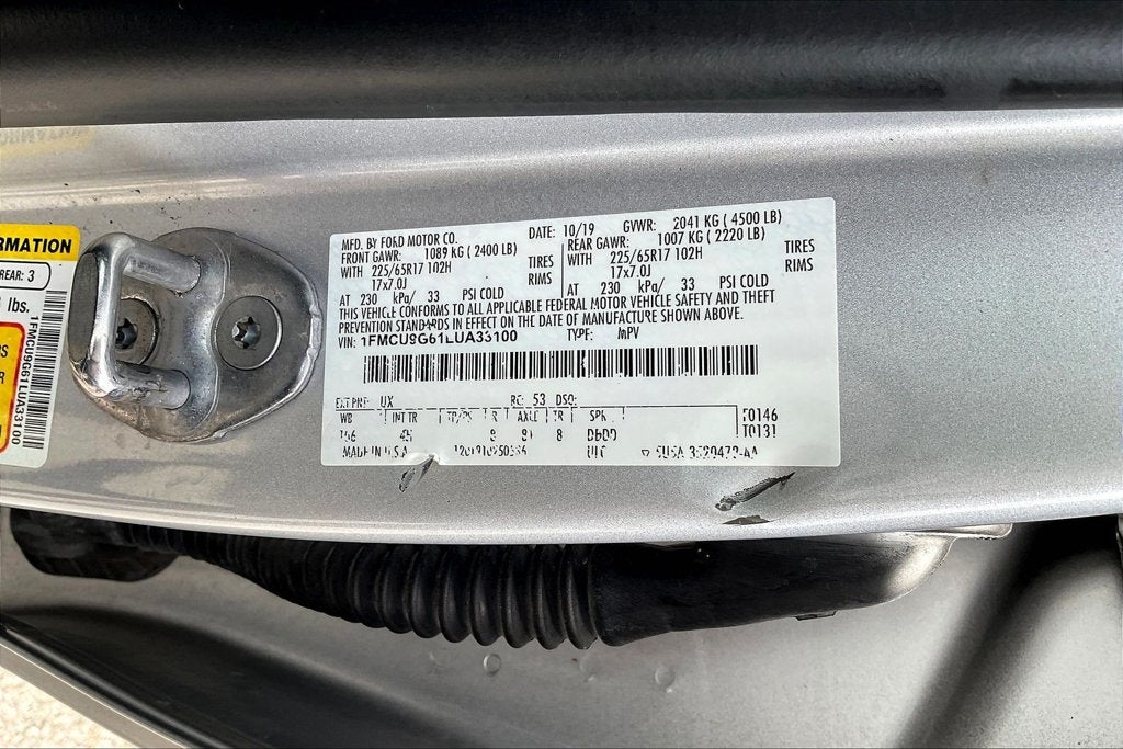 2020 Ford Escape SE