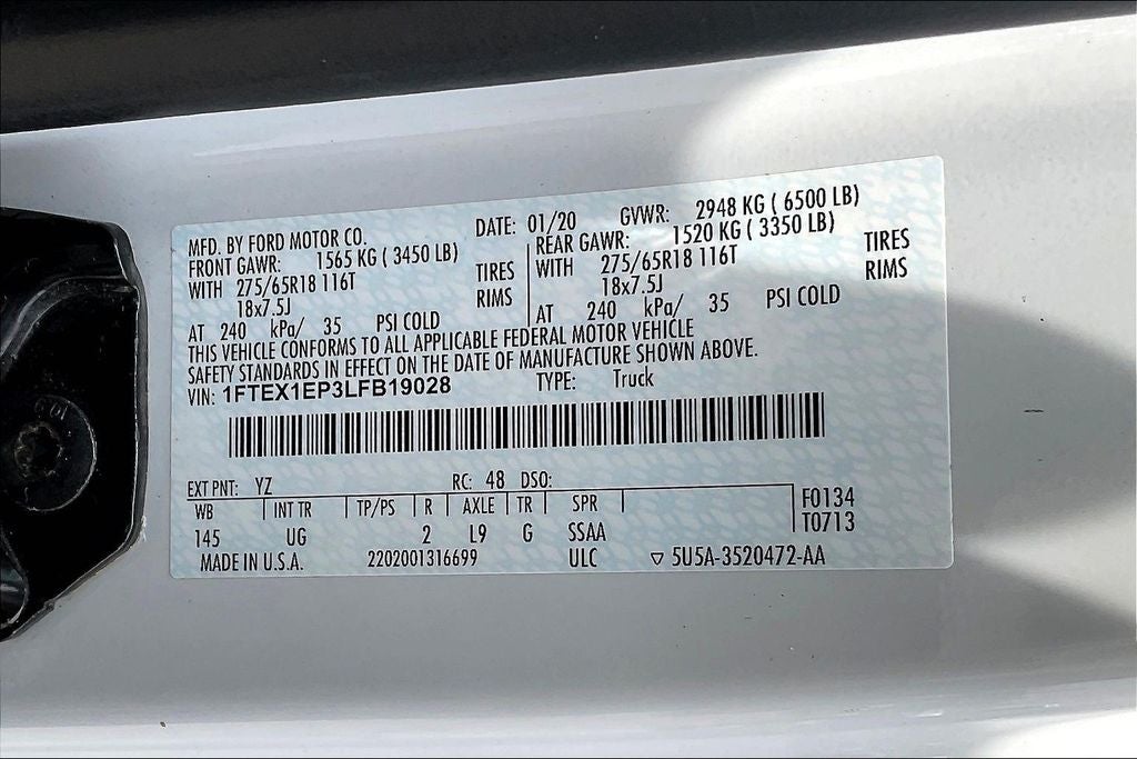 2020 Ford F-150 XLT