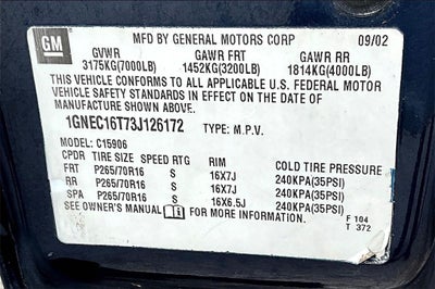 2003 Chevrolet Suburban 1500 LS