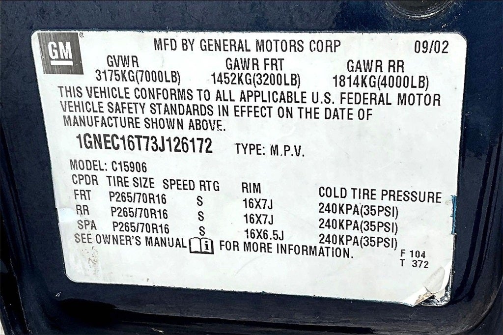 2003 Chevrolet Suburban 1500 LS