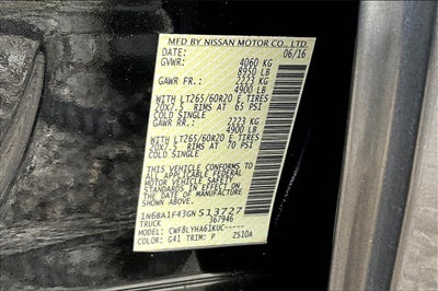 2016 Nissan Titan XD Platinum Reserve