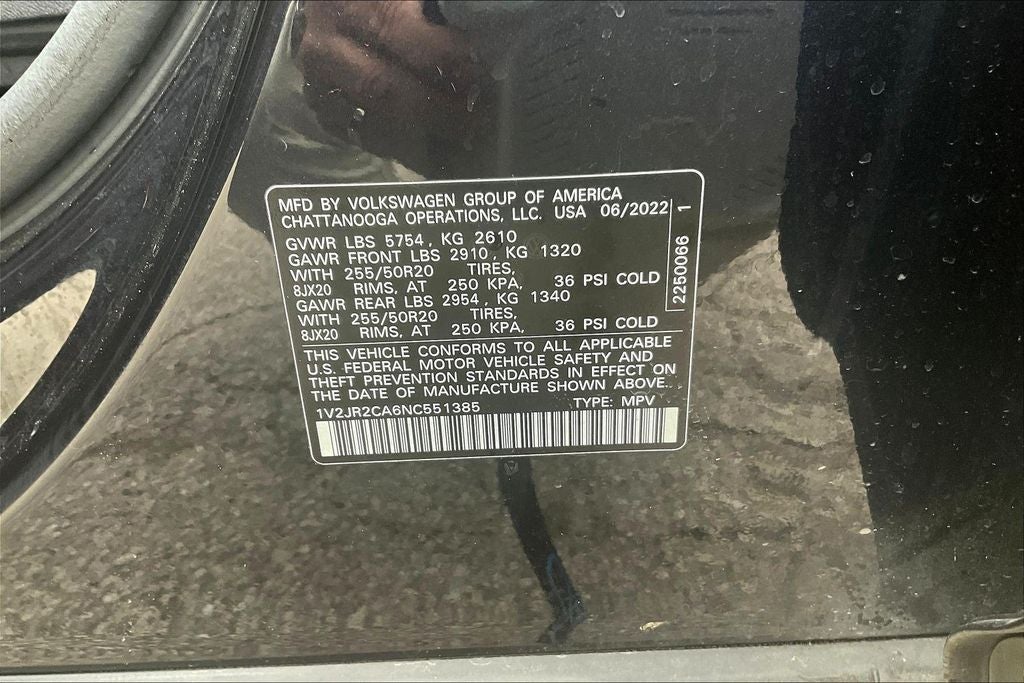 2022 Volkswagen Atlas 3.6L V6 SE w/Technology