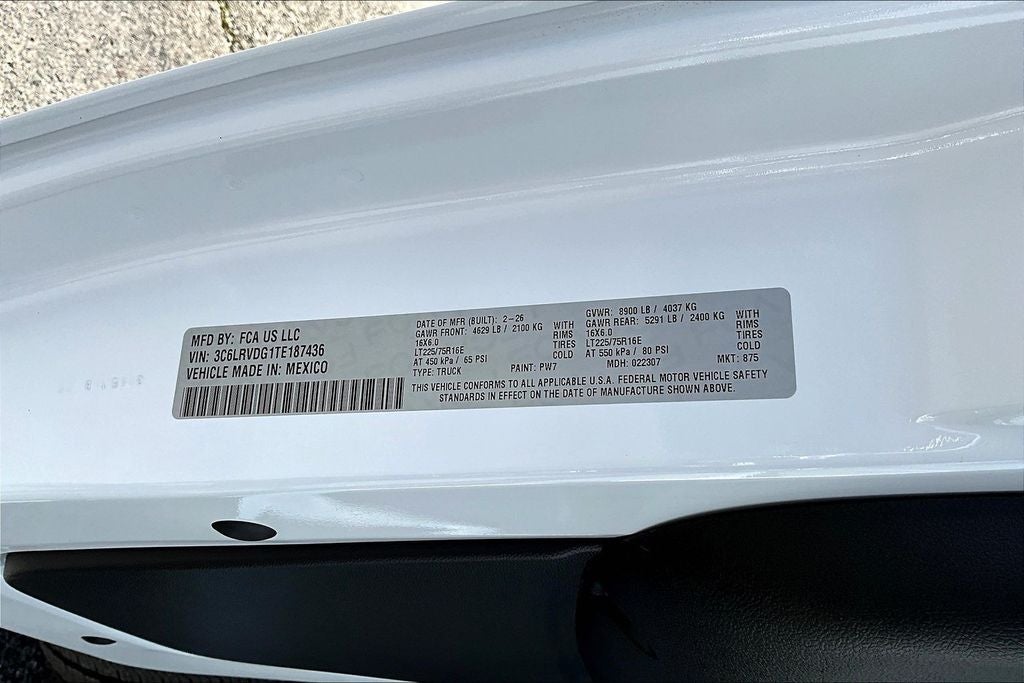 2026 RAM ProMaster 2500 High Roof