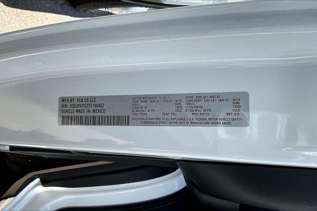 2026 RAM ProMaster 2500 High Roof