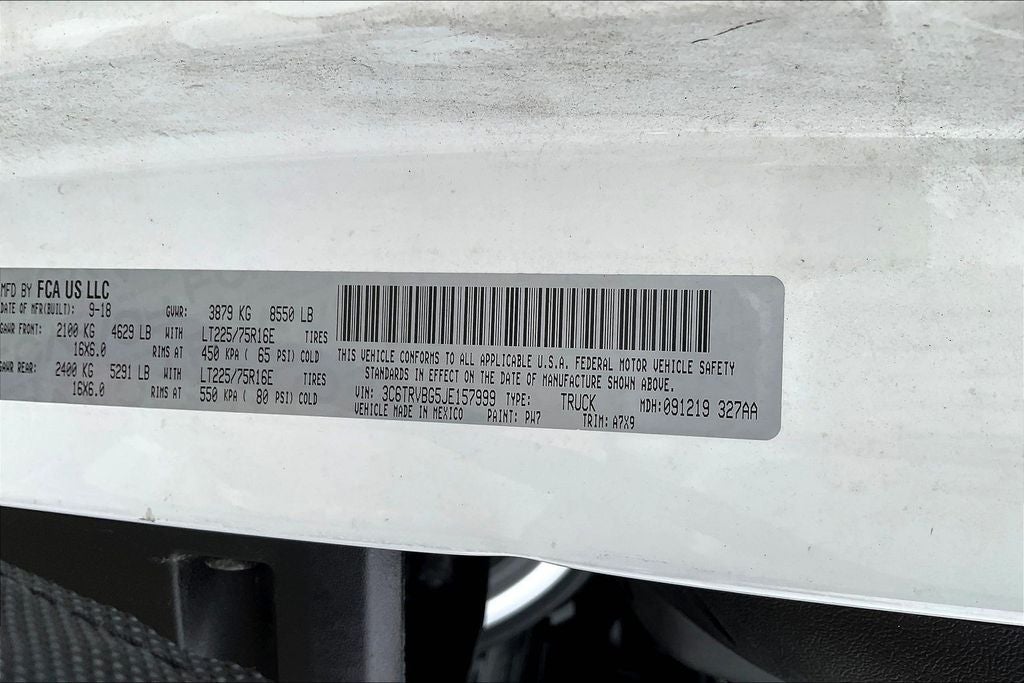 2018 RAM ProMaster 1500 Base