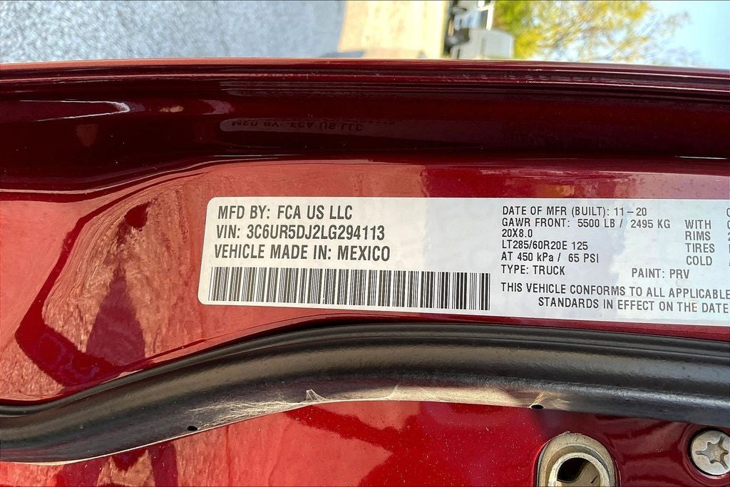2020 RAM 2500 Big Horn