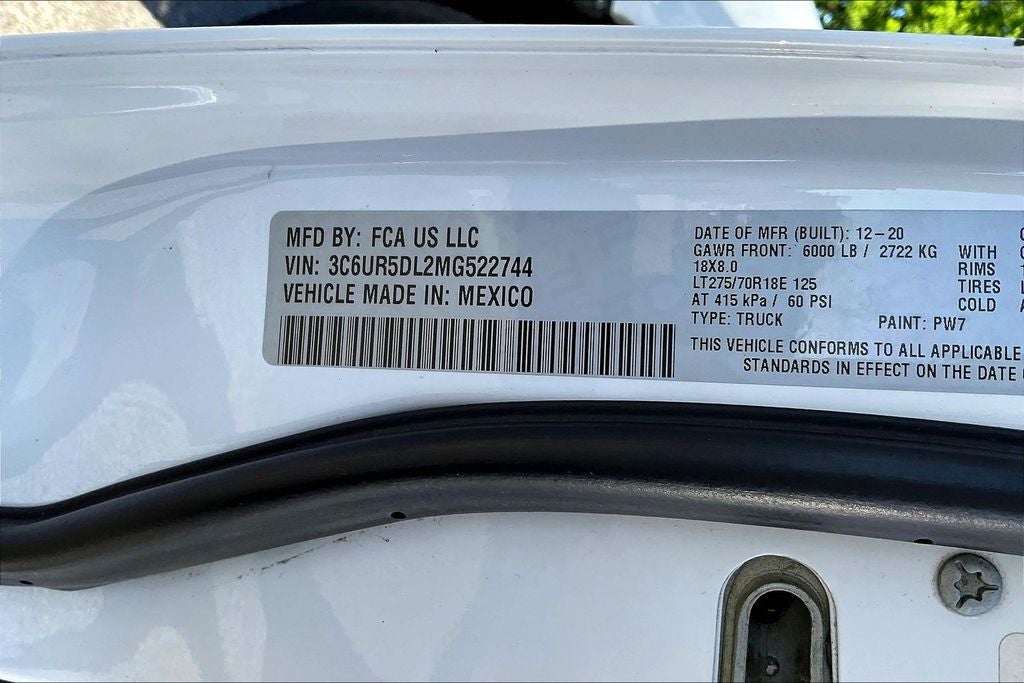 2021 RAM 2500 Big Horn
