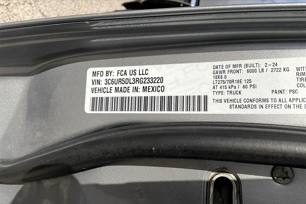 2024 RAM 2500 Big Horn