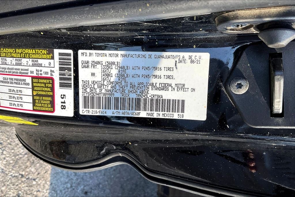2021 Toyota Tacoma SR