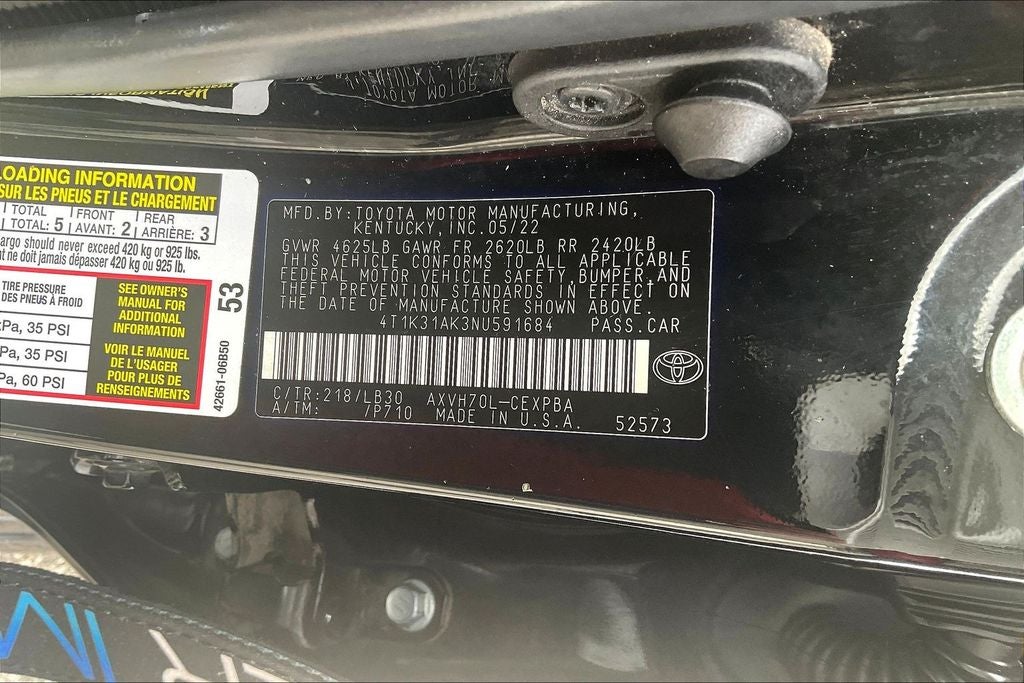 2022 Toyota Camry Hybrid XSE