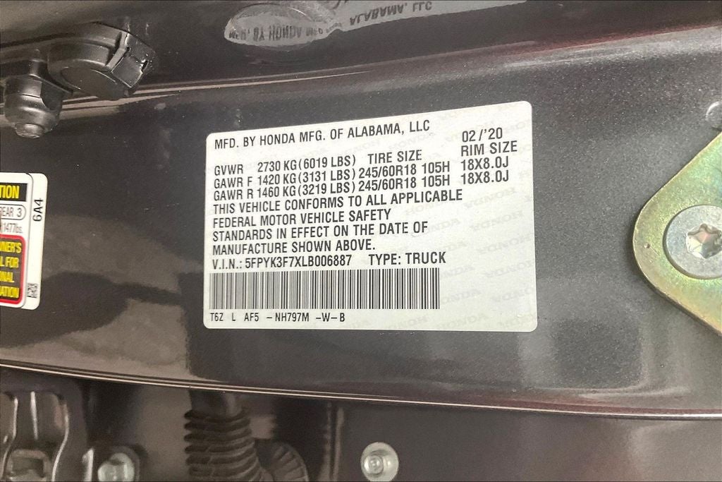 2020 Honda Ridgeline RTL-E