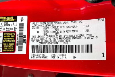 2016 Toyota Tundra SR