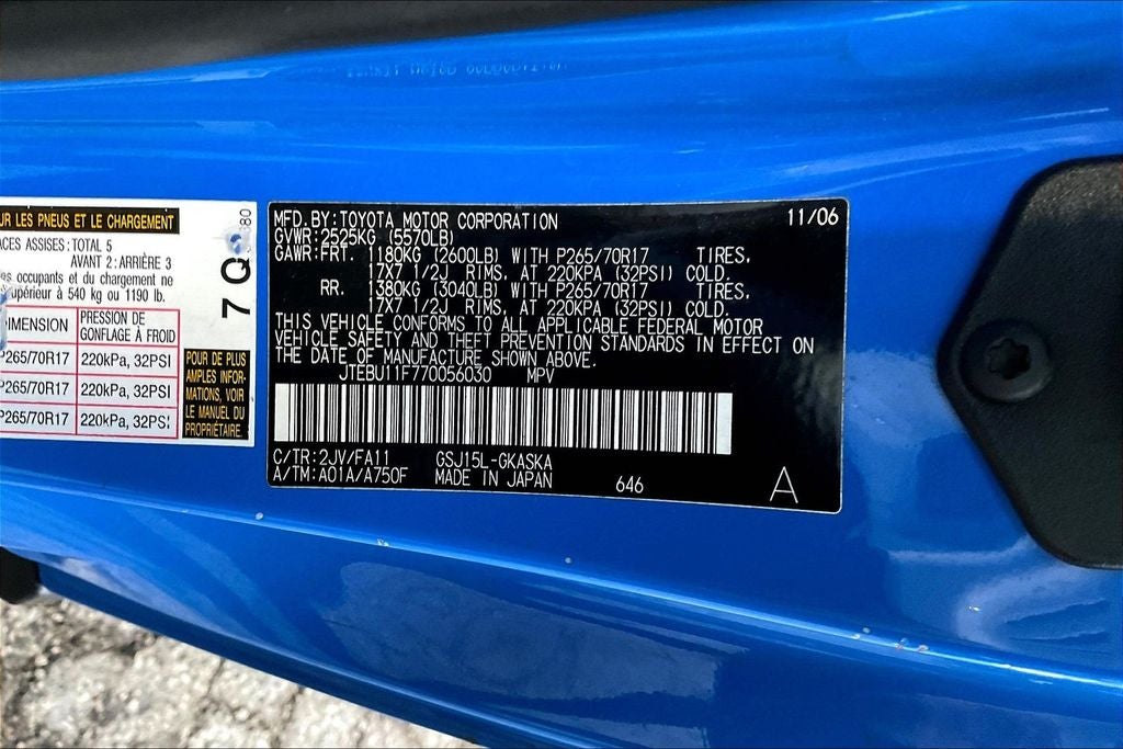 2007 Toyota FJ Cruiser Base