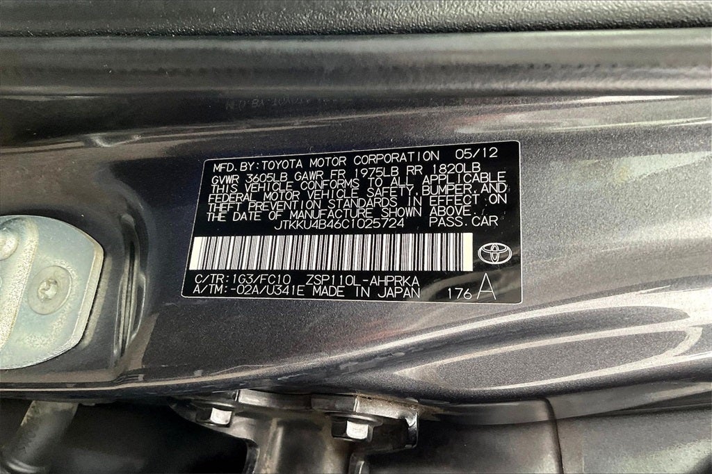 2012 Scion xD Base