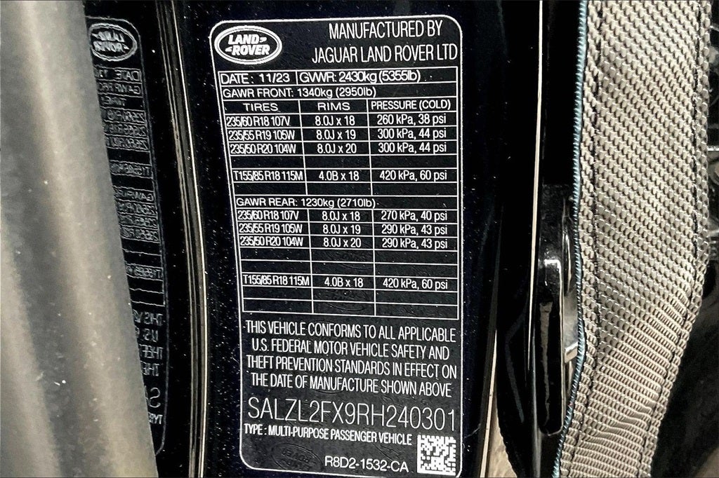 2024 Land Rover Range Rover Evoque Dynamic