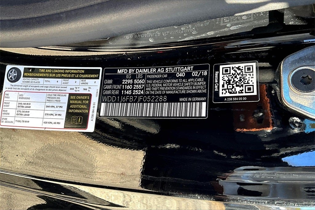 2018 Mercedes-Benz E-Class E 400